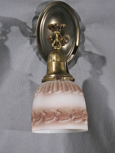 Pair of Oval Back Sconces